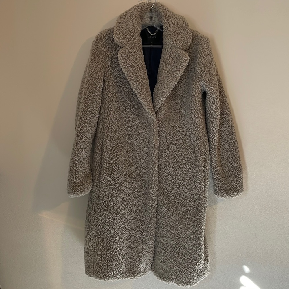 J.Crew Teddy Sherpa Coat XS